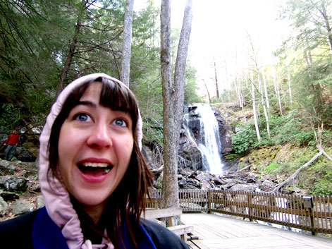 Sara at the falls